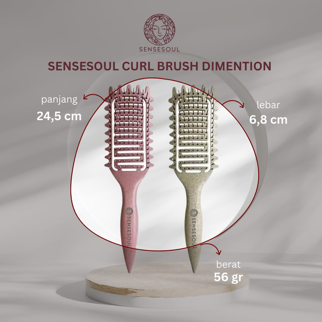 Sensesoul Curl Brush - Pink